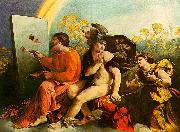 Dosso Dossi Jupiter, Mercury and Virtue Sweden oil painting reproduction